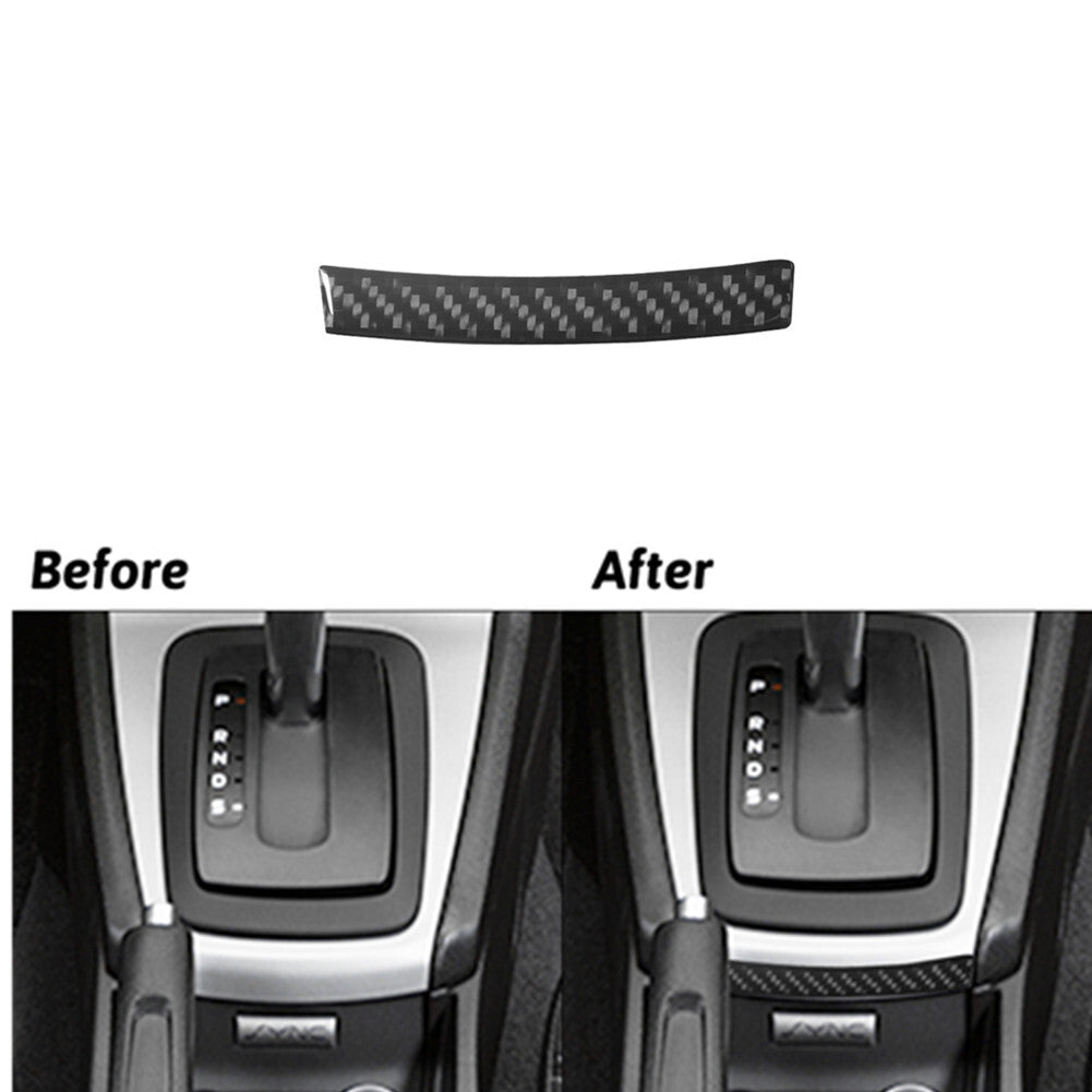 Carbon Fiber Below Transmission Console Cover Trim for Ford Fiesta 2011-2015