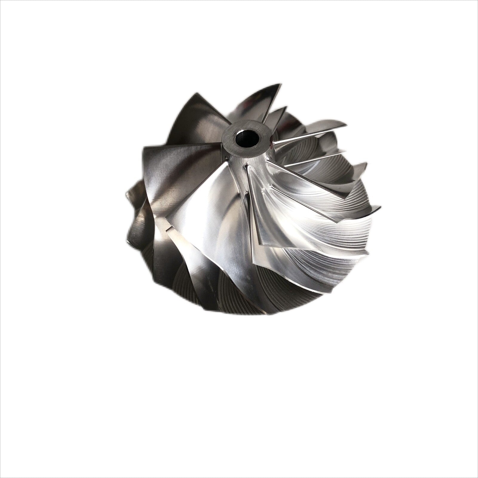K16 51.62/63.98 mm 7+7 blade turbine milling/aluminum 2618/bulk compressor wheel
