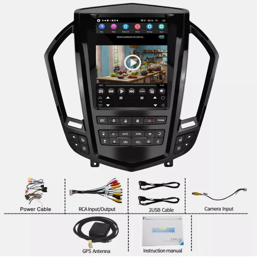 9.7 Apple Carplay Android 13 Car Stereo Radio GPS for Cadillac SRX 2009-2012