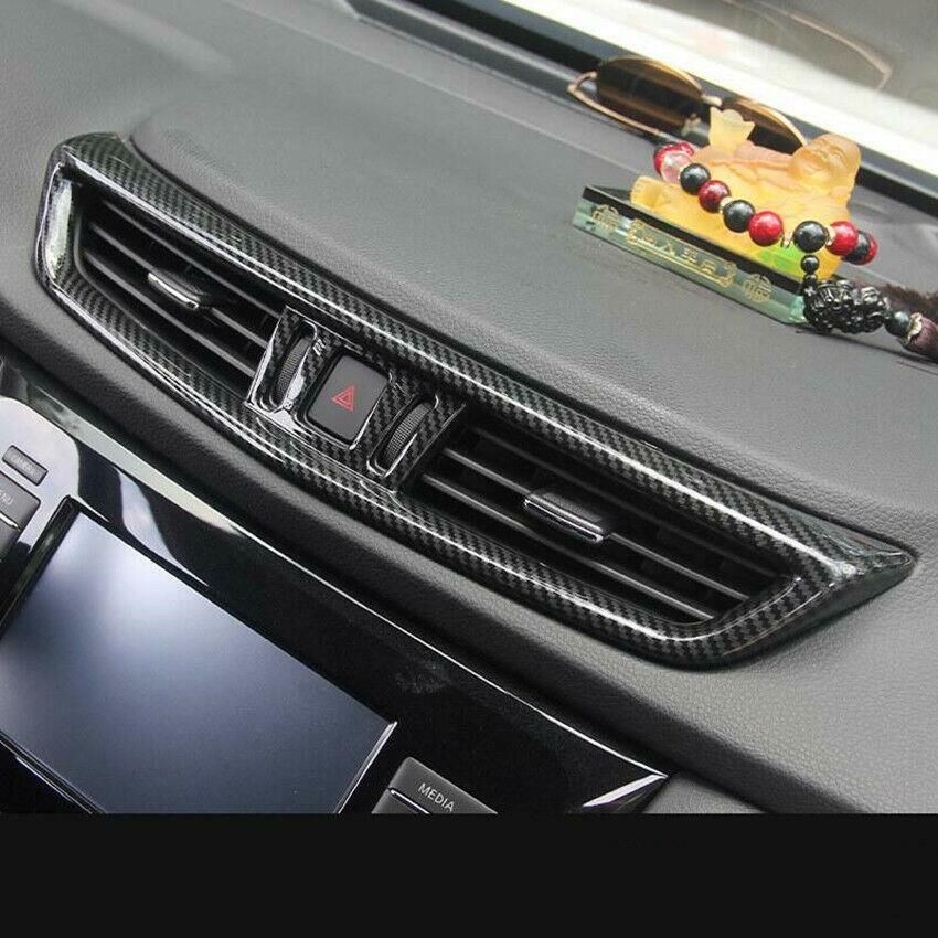 Carbon fiber dashboard console vent cover trim for Nissan Rogue Sport 2017 - 2020