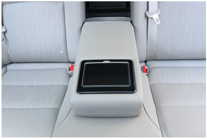 2for Nissan Altima 2019-2022 Carbon Fiber ABS Rear Water Cup Panel Cover Trim