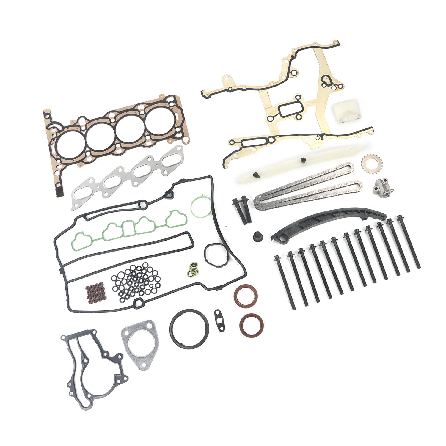 Timing Chain  Head Gasket Bolts Kit For 2011-2016 for Buick for Chevy for Cruze 1.4L JV5088