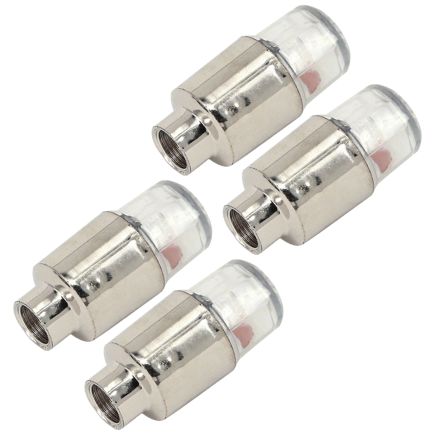 4Pcs Neon LED Wheel Tyre Tire Air Valve Stem Cap Light Lamp For Car Bike Bicycle