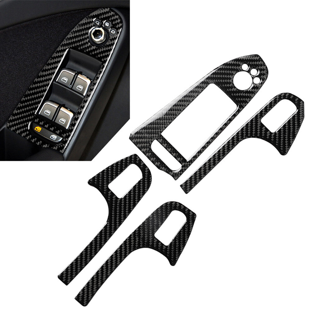 Interior Door Control Cover Armrest Trim Cover for Audi A4 B8 2008-2015 LHD cl