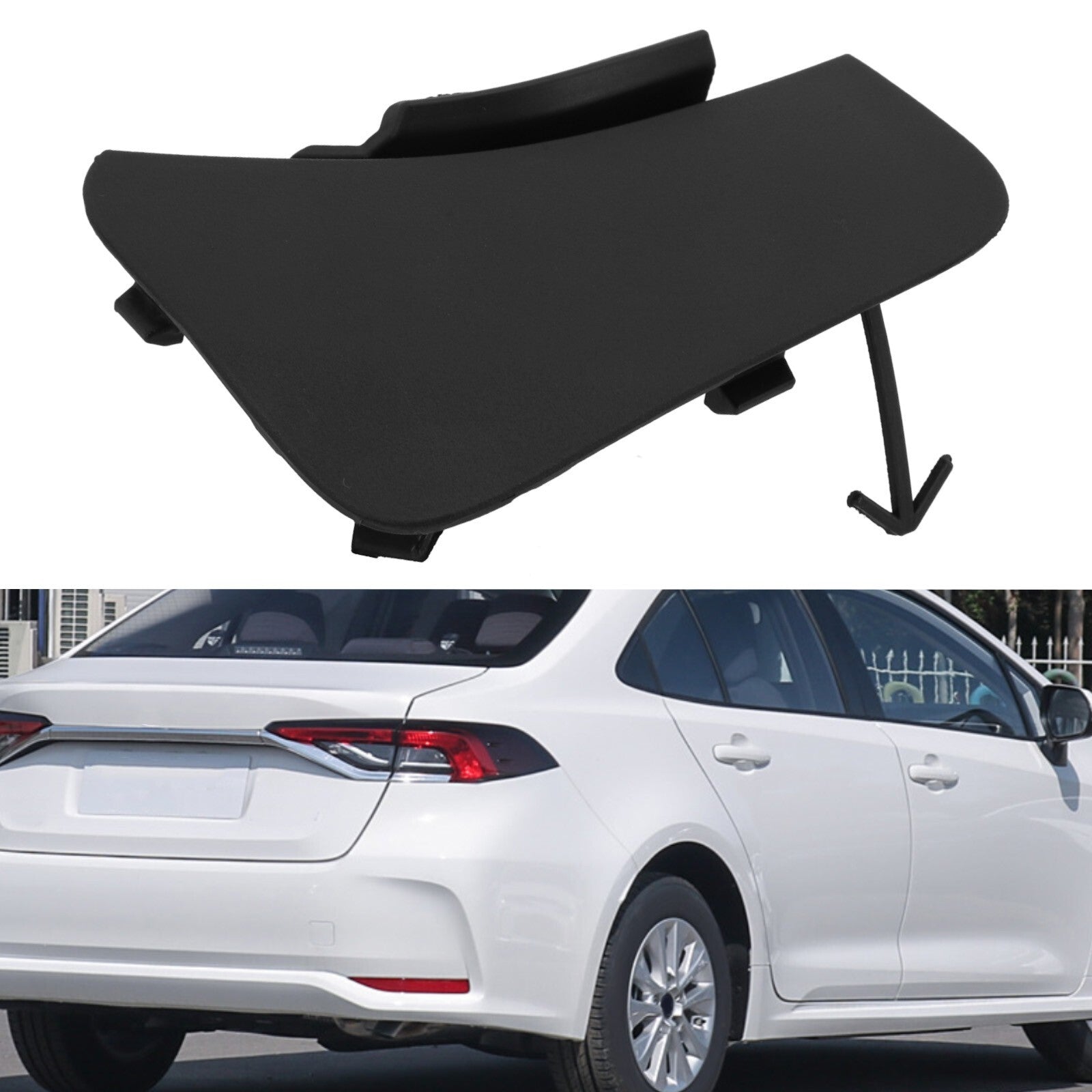 Rear Bumper Tow Hook Eye Cover Trailer Cap for Toyota for Corolla Cross 2022-23
