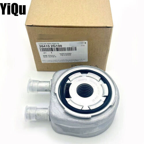 The oil cooler is suitable for Hyundai for Kia Sonata for Tucson Optima 2.0L and 2.4L models 26410-2G100 and 2641025402-.
