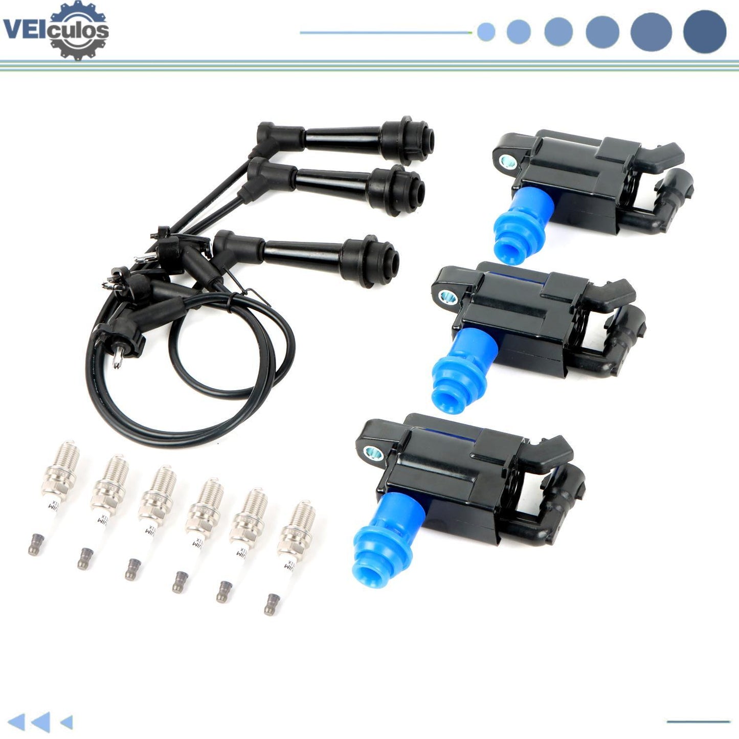 Ignition Coil  Wireset  6 Iridium Spark Plug for Toyota Supra for Lexus SC300