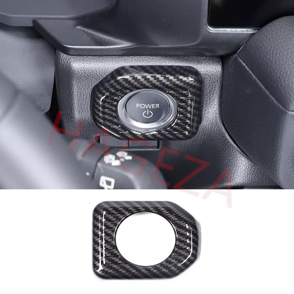 Carbon Fiber ABS Engine Start Stop Button Trim For Toyot@ for Land Cruiser LC250 24+