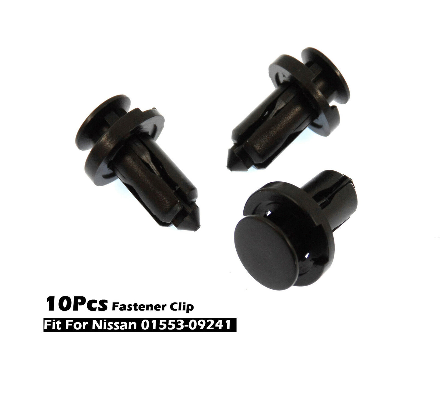 10x10mm Push-Type Bumper Trim Fastener Retainer Clip Rivet Fit for Nissan 0155309241