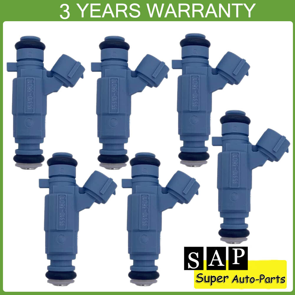 6X Fuel Injector for Kia Optima Sedona Sorento for Hyundai SantaFe XG350 35310-38010