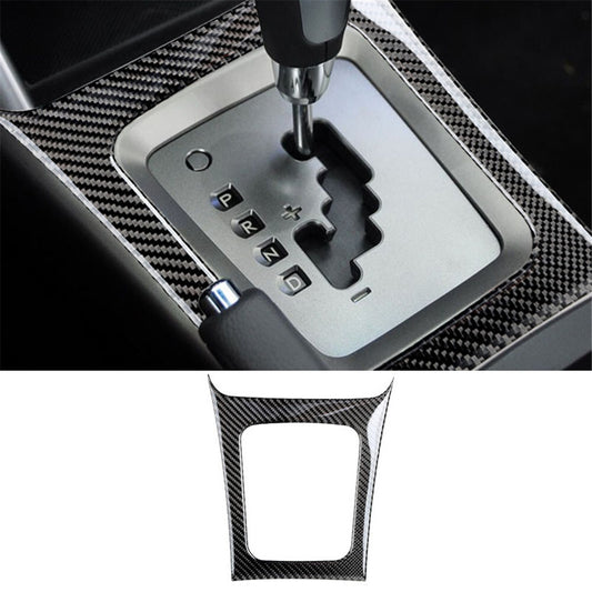 Carbon Fiber Interior Gear Shift Frame Cover Trim for Subaru Forester 2009-2013