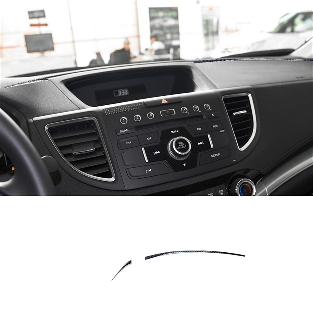 Carbon Fiber Dashboard Decoration Cover Trim for Honda CRV CR-V 2012-2016