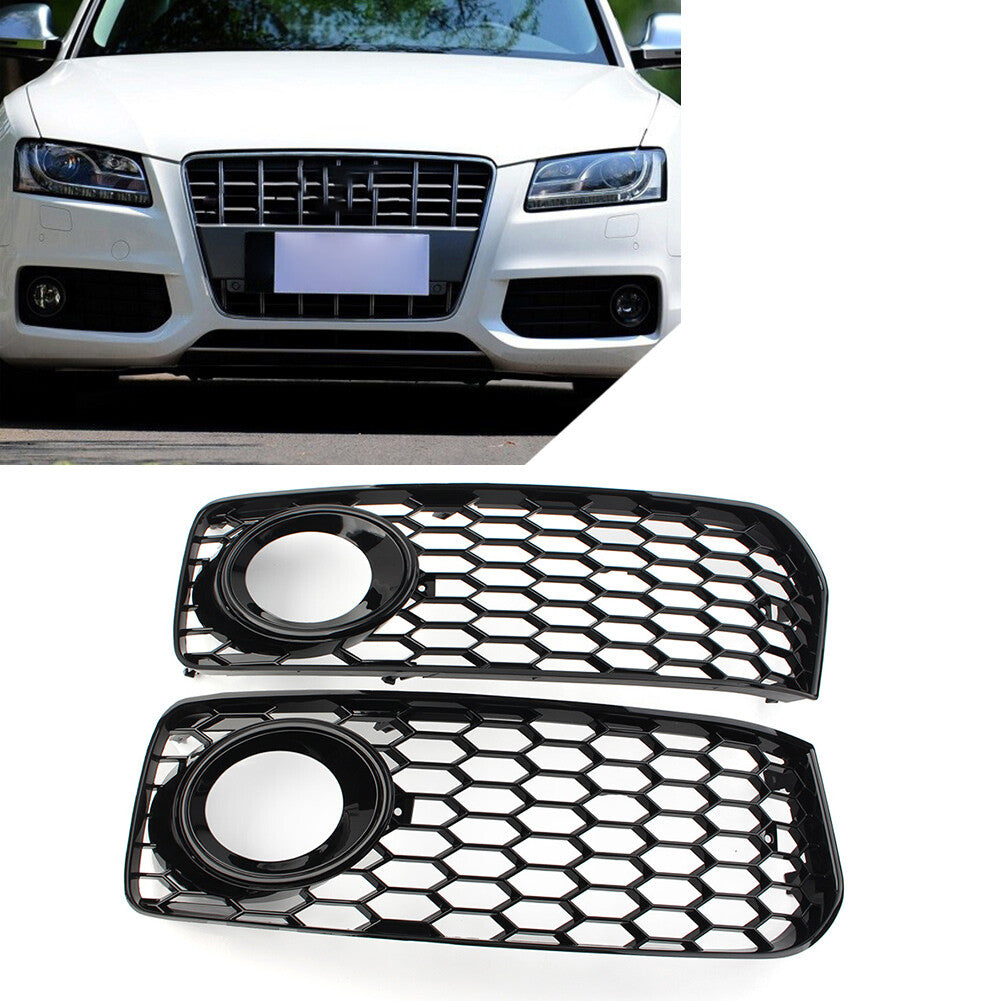 Honeycomb front bumper fog light grille cover suitable for Audi A5 S5 B8 RS5 08-12