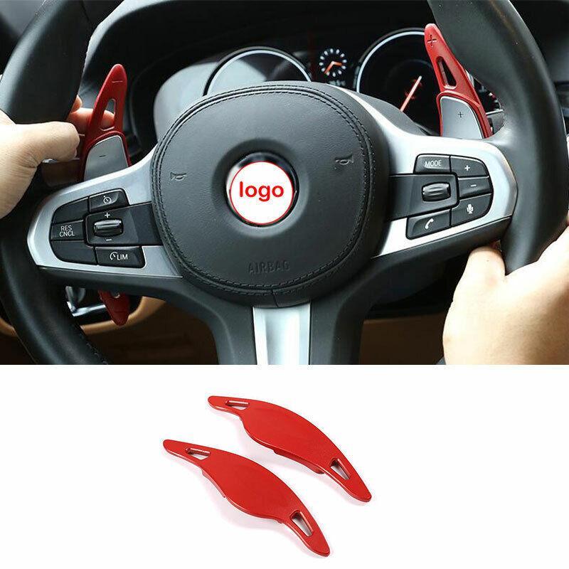 for BMW X3 G01 X4 2018-2021 Red Aluminum Steering Wheel Shift Paddle Extension