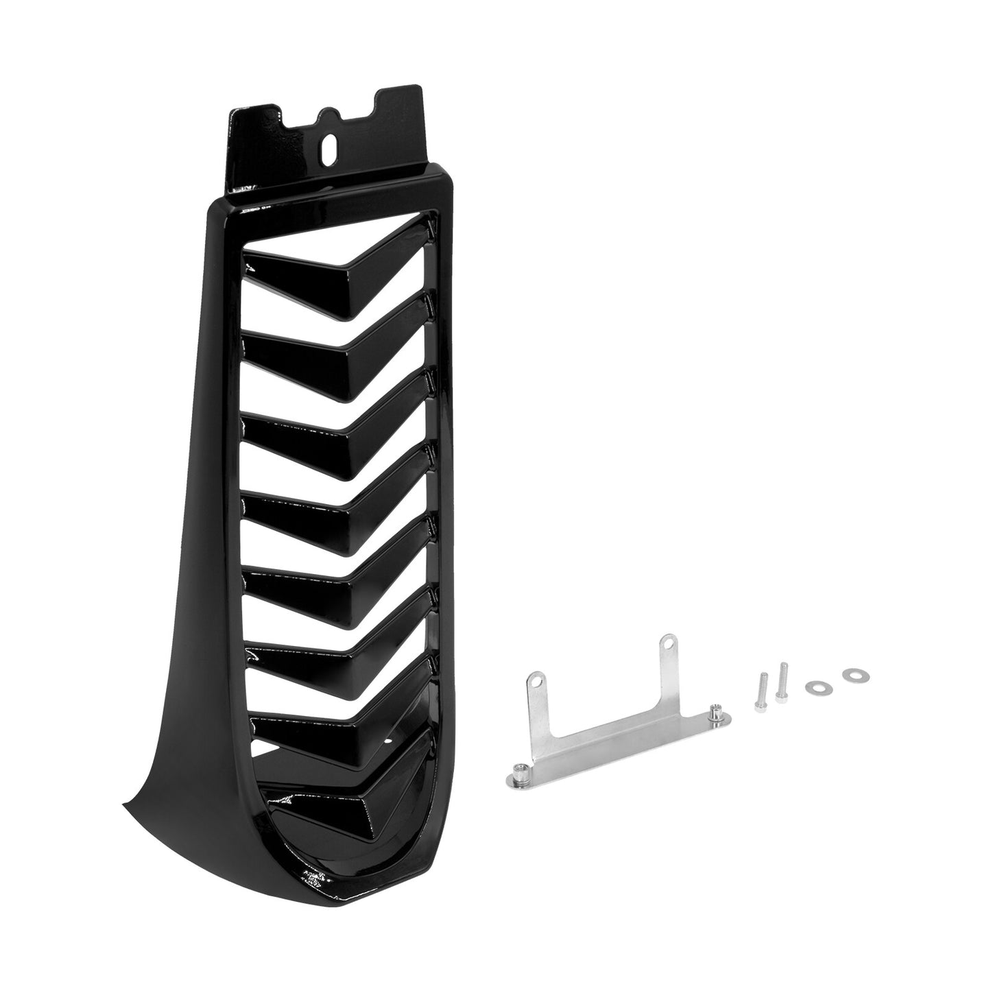 Black Chin Fairing Spoiler Lower Radiator Cover for Harley Street Fat Bob 18-23
