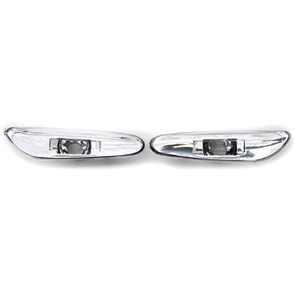 2pcs Clear Side Marker Light Turn Signal Lamp Fit for BMW E46 4DR 02-05 63137165915