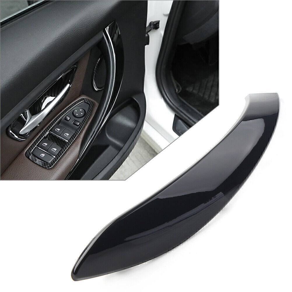1pc Left Inner Door Handle Panel Cover Trim Glossy Black for BMW 3 4 Series 3GT