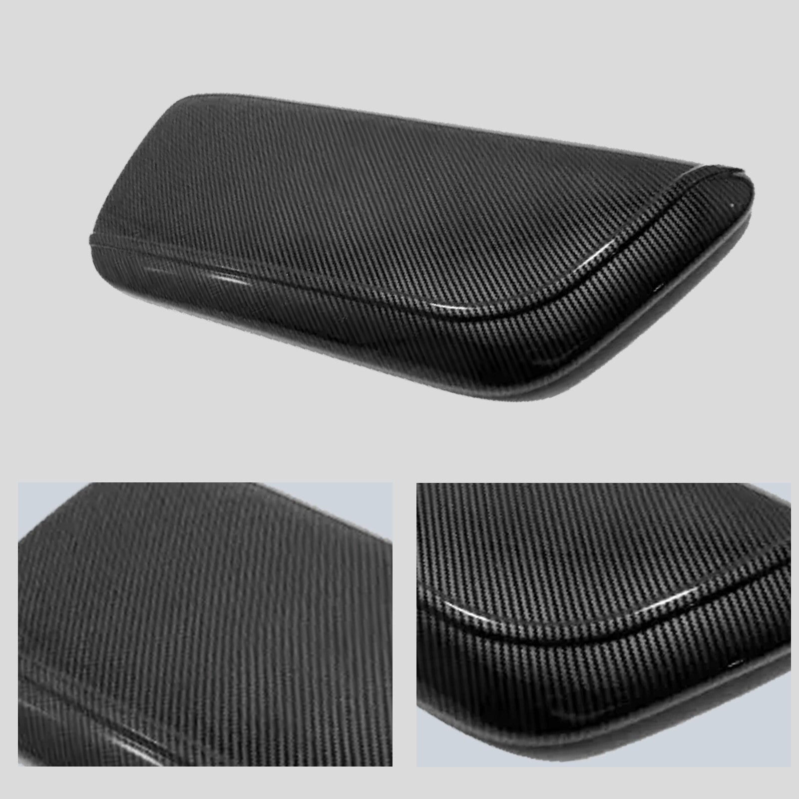 Carbon fiber Central armrest storage box Cover Trim for Toyota for Camry 2018-2024