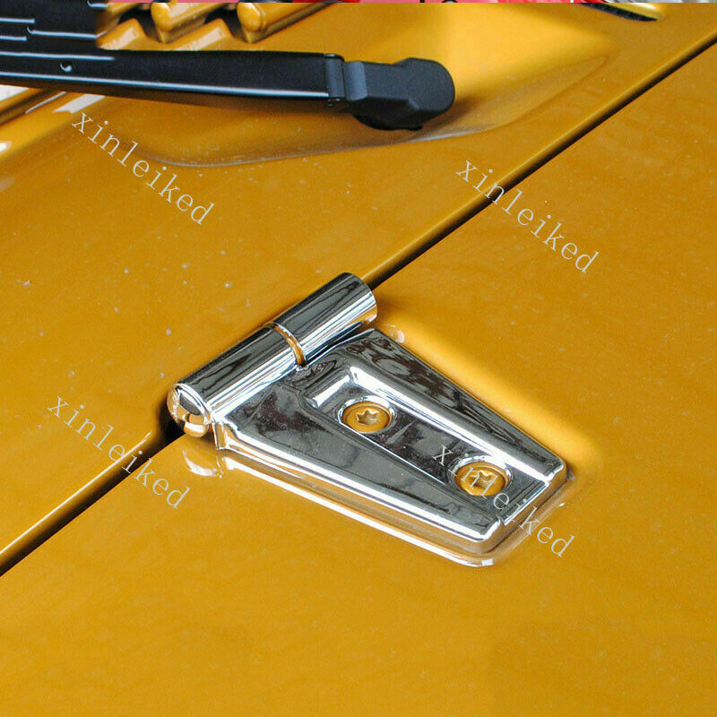 10P Chrome HoodCar Door Hinge Molding Cover for Jeep for wrangler JK JKU 2007-2017