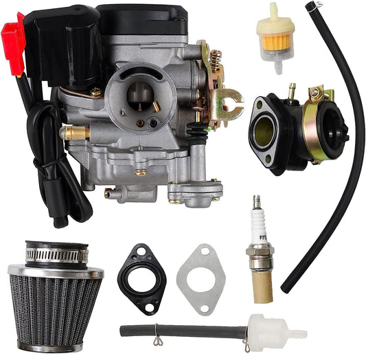139QMB Carburetor for GY6 49cc 50cc 4 Stroke Scooter Taotao 80cc PD18J PD19J