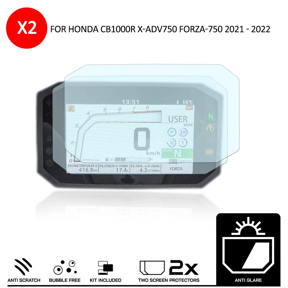 21-22 for Honda CB1000R X-ADV750 Forza750 Cluster Screen Protector Film Anti-Scratch