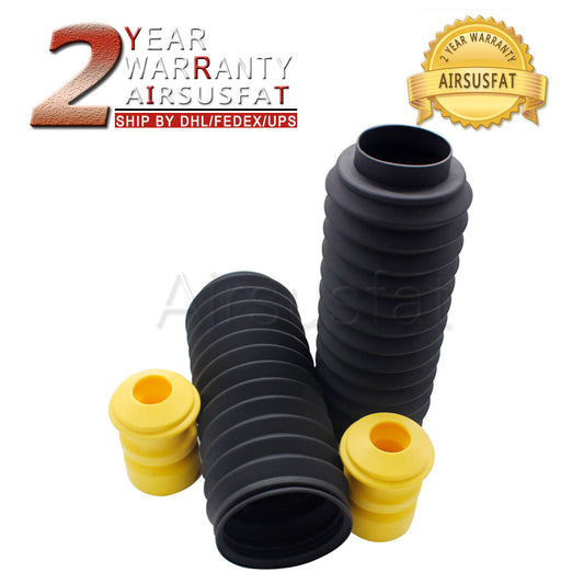 2 Sets Front Shock Absorber Dust Cover Rubber Buffer for BMW 7 Series E66 X5 E53