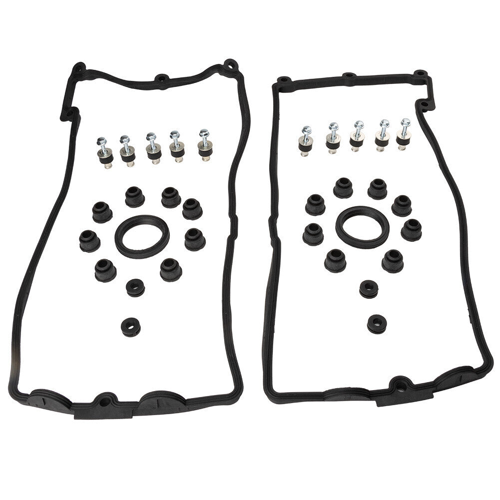 Fits for BMW E60 E63 E64 E70 X5 550i 650i 750i Left +Right Valve Cover Gasket Set