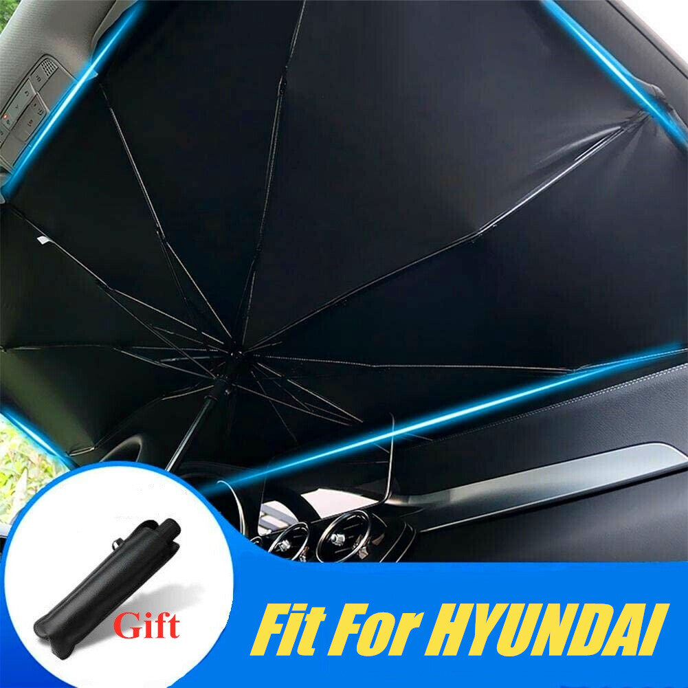 for HYUNDAI Car Large Windshield Sun Shade Umbrella Foldable UV Block Sunscreen