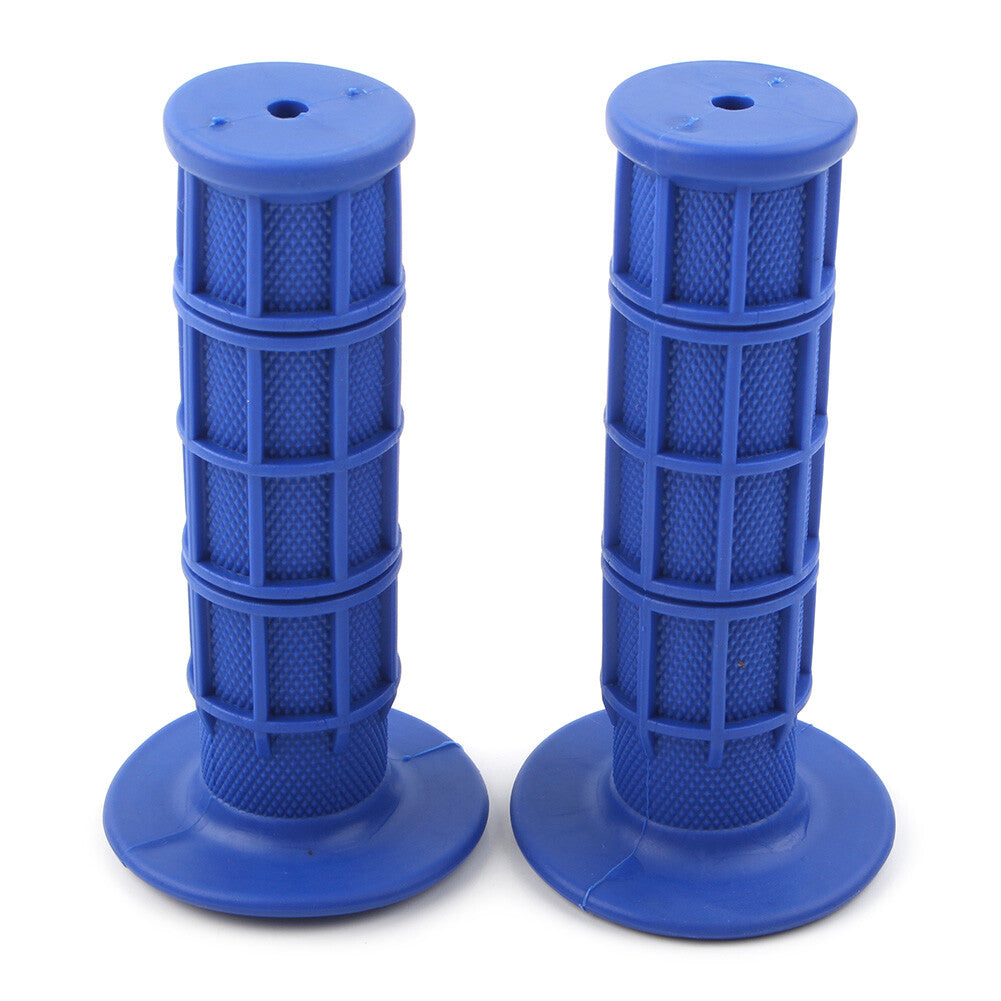 Blue Rubber 7/81 Pro Hand Grips Throttle Handle Bar ATV MX Dirt Bike Enduro