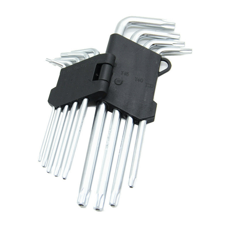 18Pcs Car T10-T50 Long Arm Hexagon Allen Key Wrench Tool Star Wrench Screwdriver