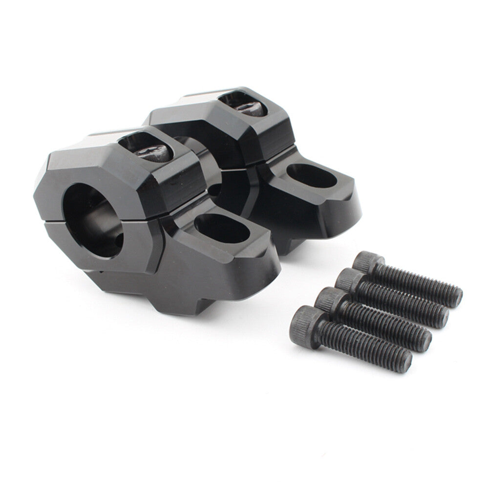 Handlebar Riser Bar Mount Handle Clamp for Kawasaki Z900C Z900RS 2017-2024 Black