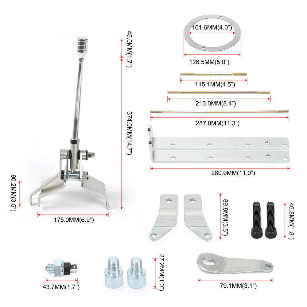12 Stick Automatic Shifter Kit For GM TH350 Transmission Shifter Turbo 350