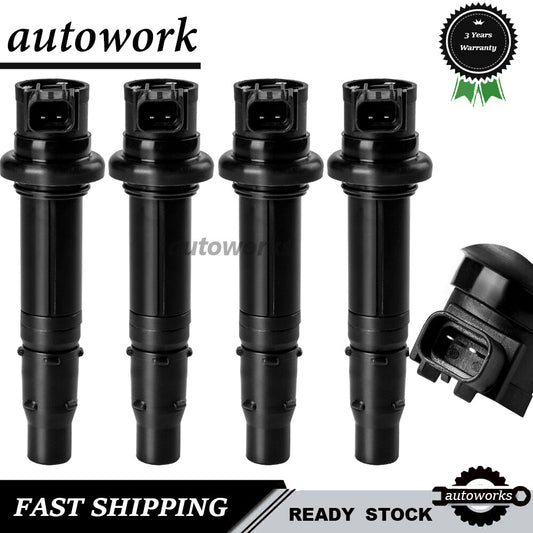 4X Ignition Coils for Yamaha 2003-2007 YZF-R6 2002-2006 YZF-R1 2006-2014 FZ1 New