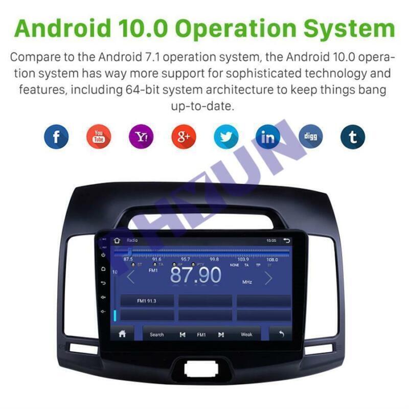 9 Android 10 Car Radio DAB DVR FM GPS Navigation for Hyundai for Elantra 2007-2011