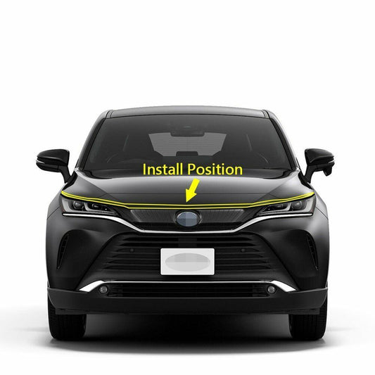 For 2021-2023 for Toyota Venza Car Front Hood Grill Cover Bonnet Trim Chrome ABS