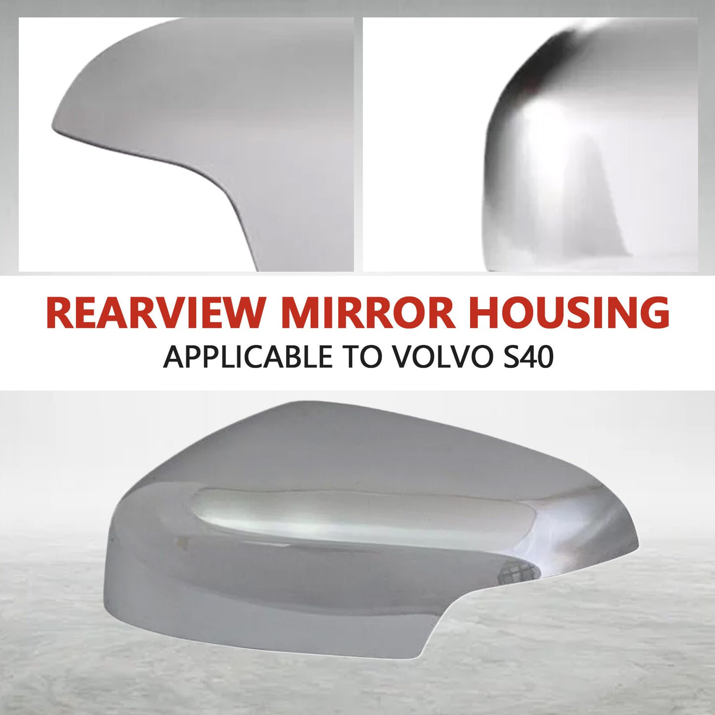 Fits for Volvo C30 S60 S40 V50 V70 2007-2008 Wing Mirror Back Cover Left/Driver