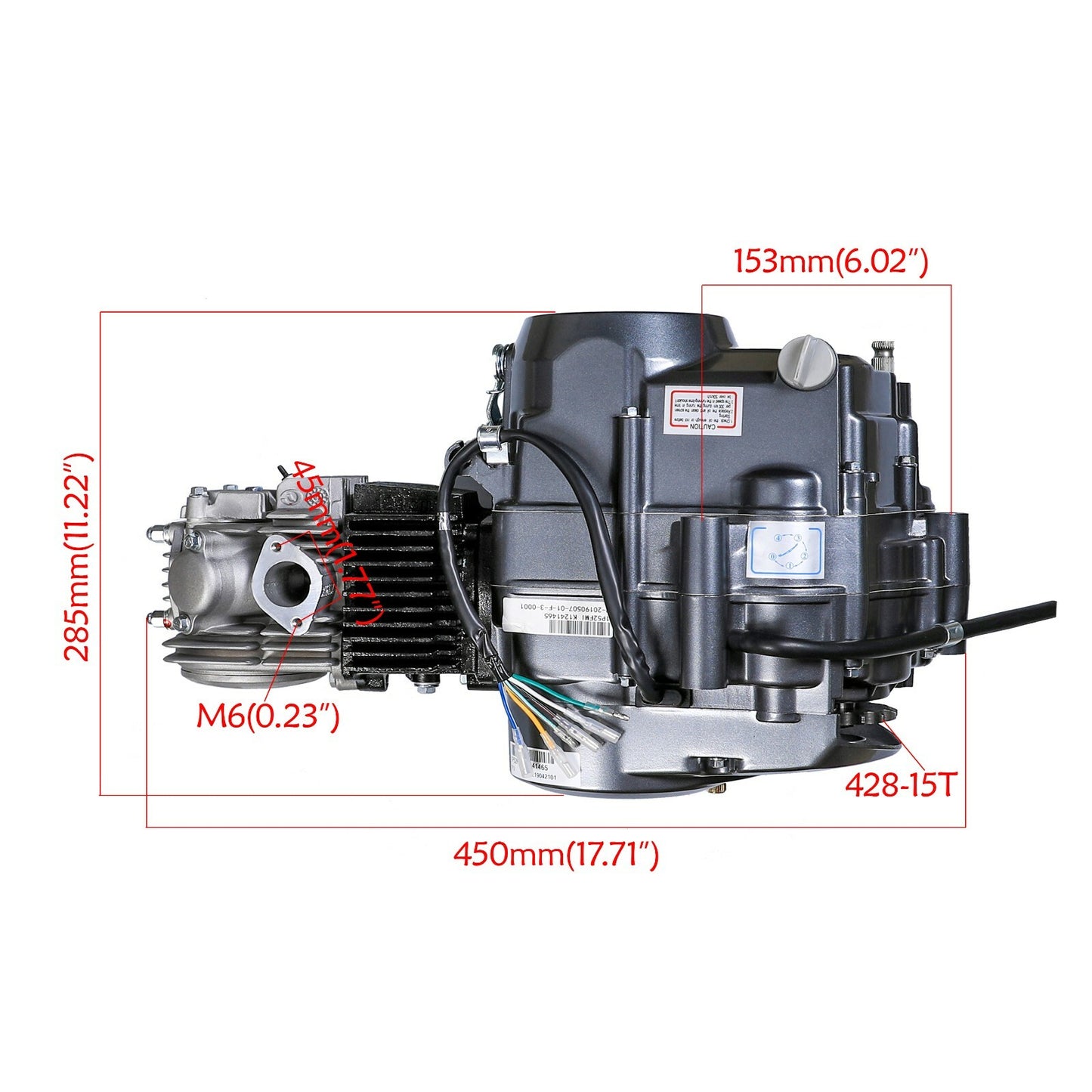 for Lifan 125cc engine motor kit starter for Pit bikes for Honda CRF50 XR70 CT90 ATC70
