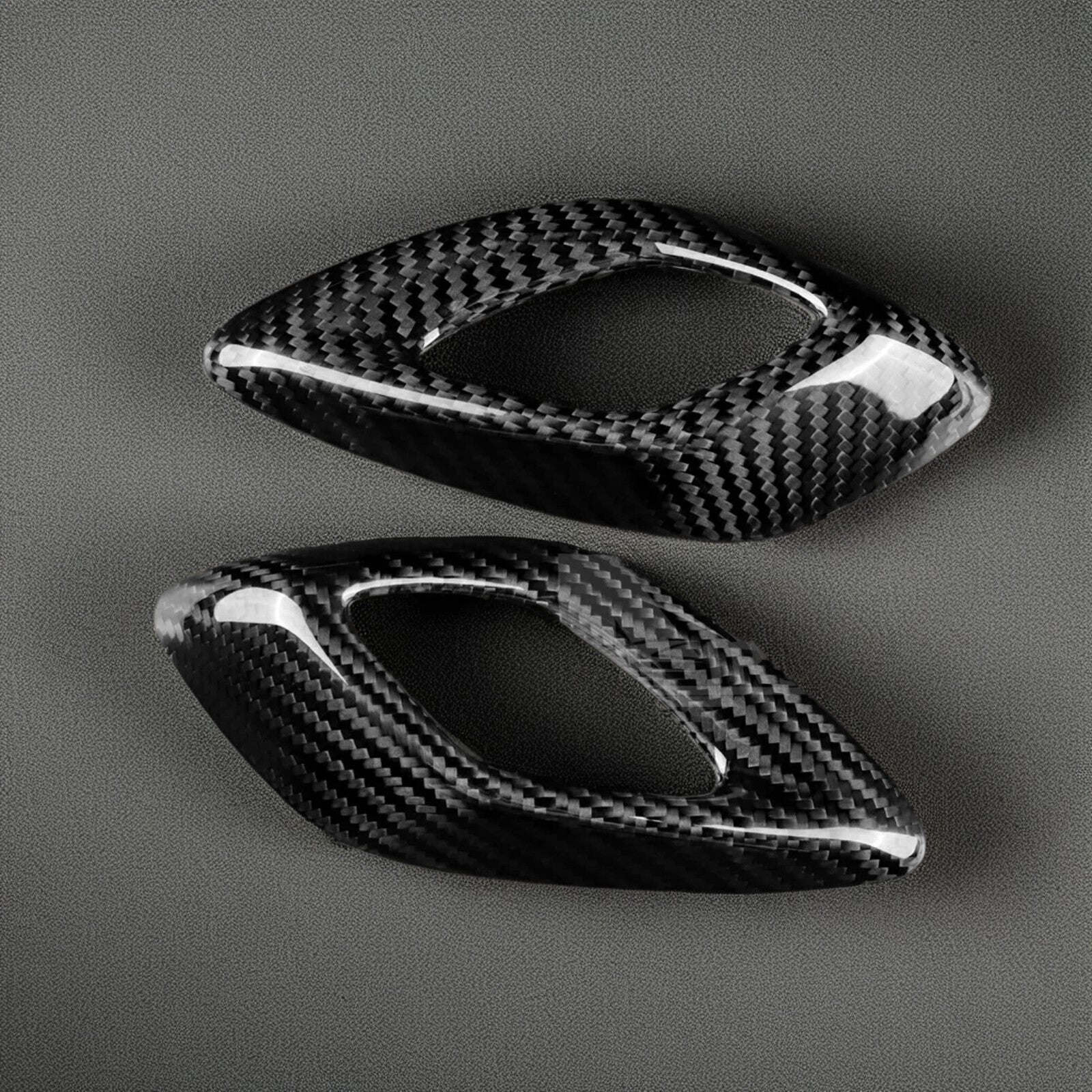 for Chevrolet Camaro 16-23 REAL HARD Carbon Fiber Door Handle Panel Cover BlacOu