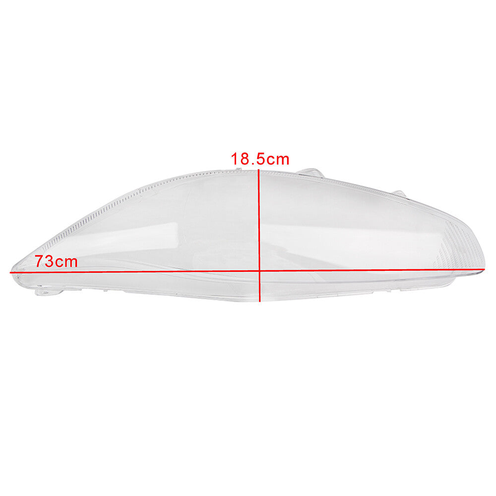 Two headlight protectors for Ford Fiesta 2014-2016 headlight lens cover - transparent housing