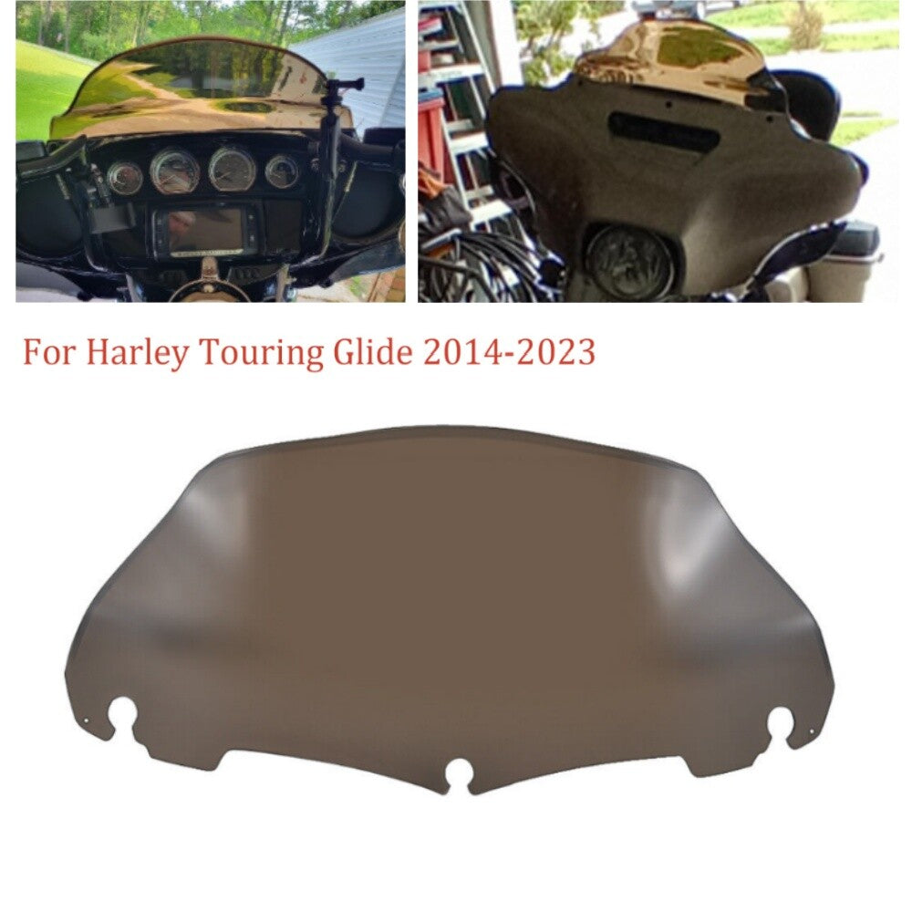 9 Smoke Wave Windshield Windscreen Fit for Harley Electra Street Glide 2014-23