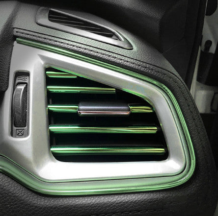 10pcs green Car Interior Air Conditioner Outlet Decoration Cover Accessories