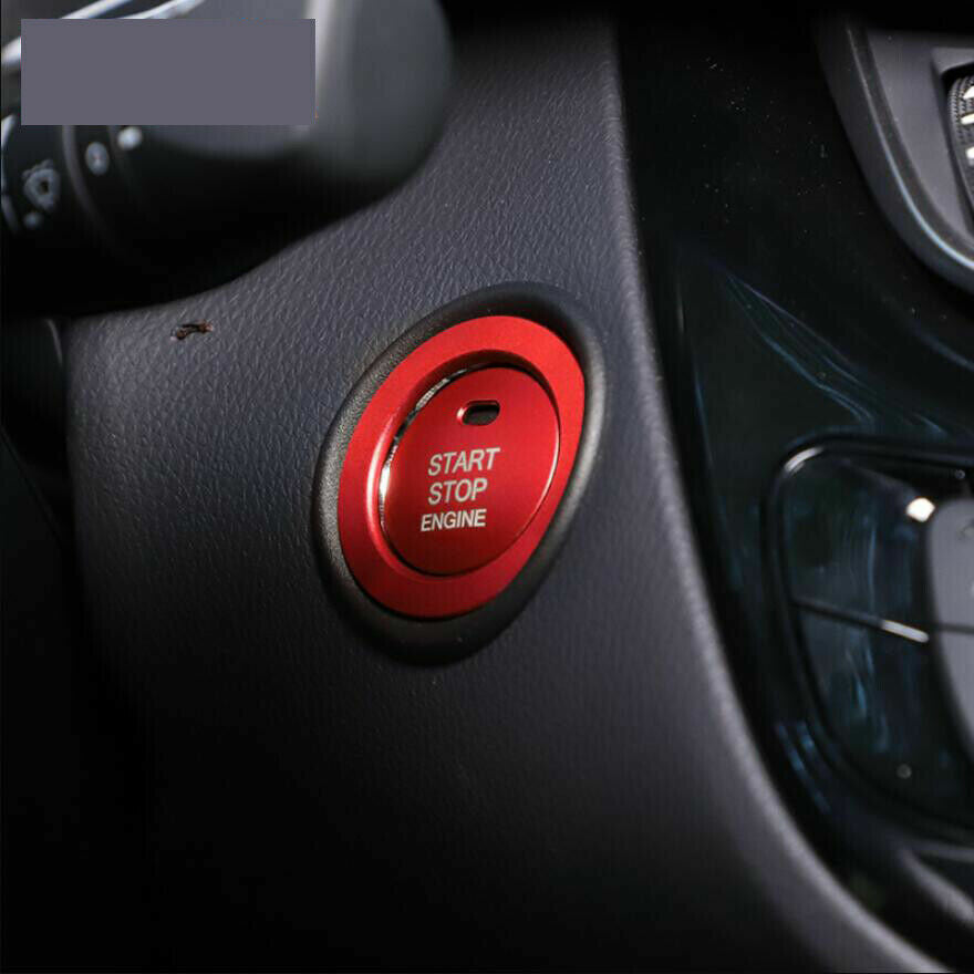 Red Ignition Engine Start Stop Push Button Cover TrimFor for Toyota C-HR 2016-2021