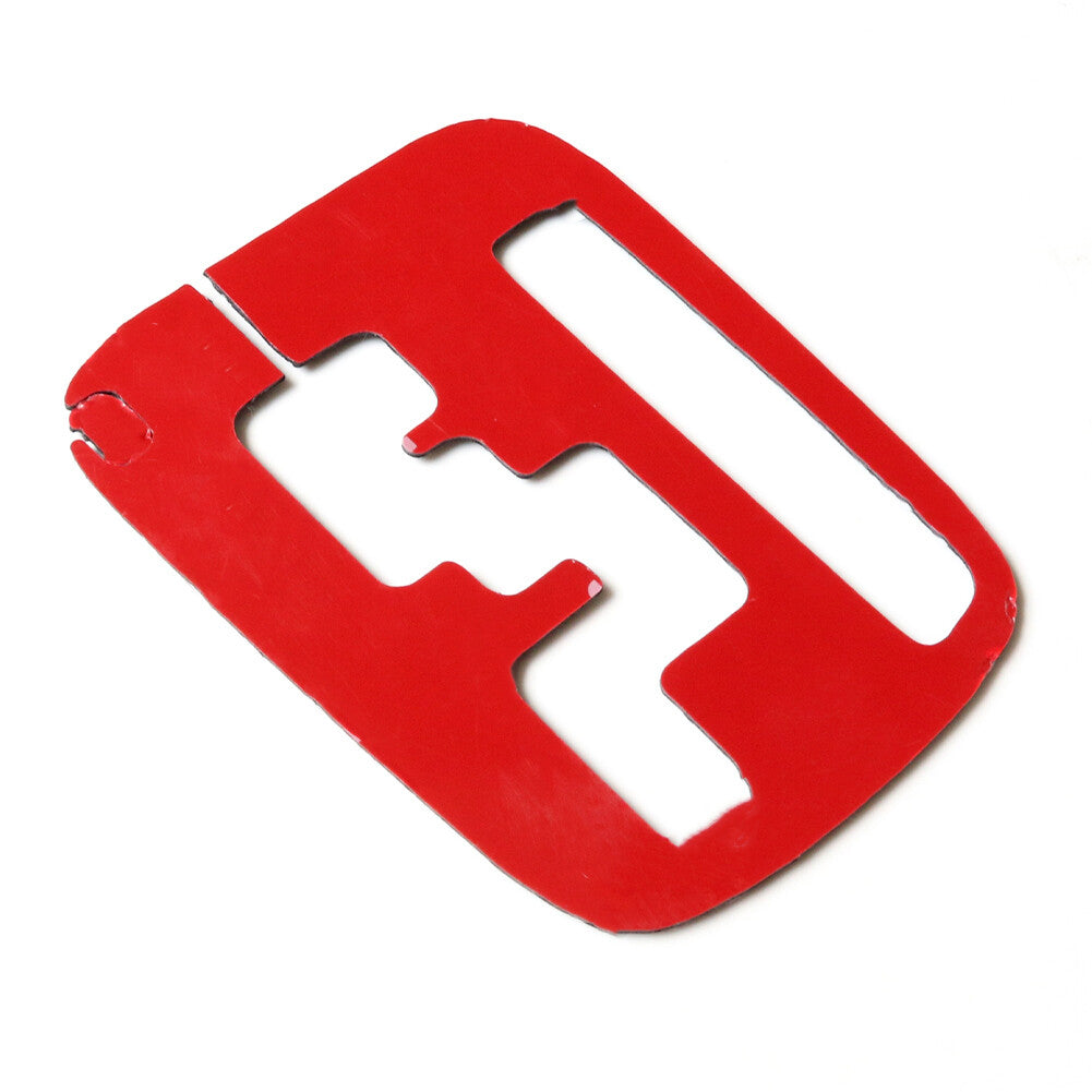 2Pcs Red Carbon Fiber Gear Shift Panel Trim Cover for Subaru Forester 2005-2008