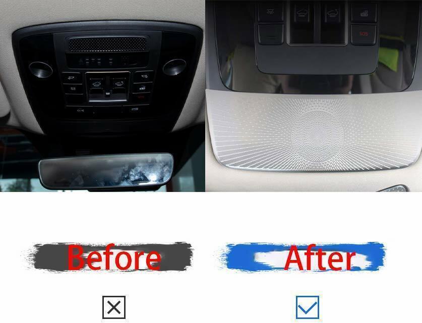 Front Reading Light Speaker Cover Trim for Kia Carnival 2022-23 Silver Titanium