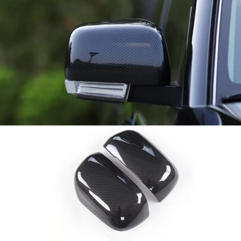 Carbon Fiber Rearview Mirror Cover Trim for Mitsubishi Pajero Montero 2009-2021