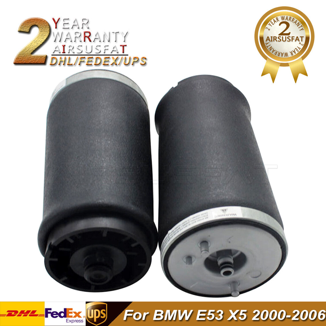 Pair Rear Left Right Air Suspension Spring Bag for BMW E53 X5 37126750355 New