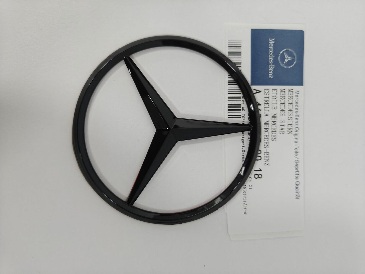 GLOSS BLACK Star Emblem Rear Trunk Door Logo Badge G550 G63 AMG W463