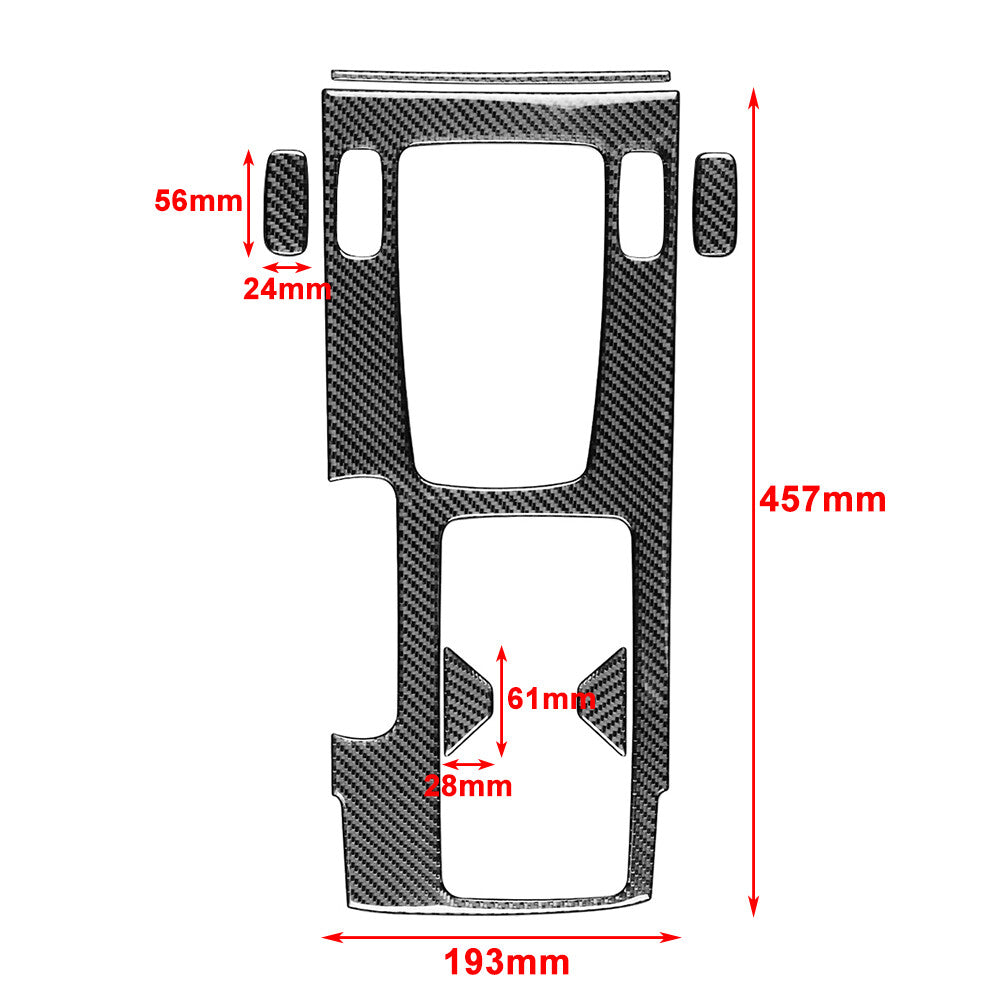 6Pcs LHD Interior Gear Shift Set Cover Trim FIT for Honda Accord 2013-2017