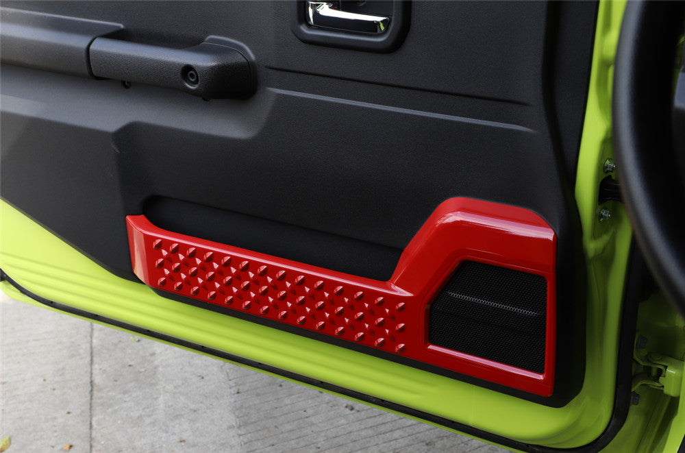 Red ABS Interior Door Panel Decorative Trim for Suzuki for Jimny 2019-23 Accessories
