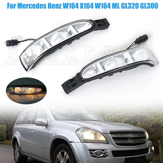 2x Side Door Mirror Turn Signal Light Lamps for Mercedes-Benz W164 X164 ML GL300